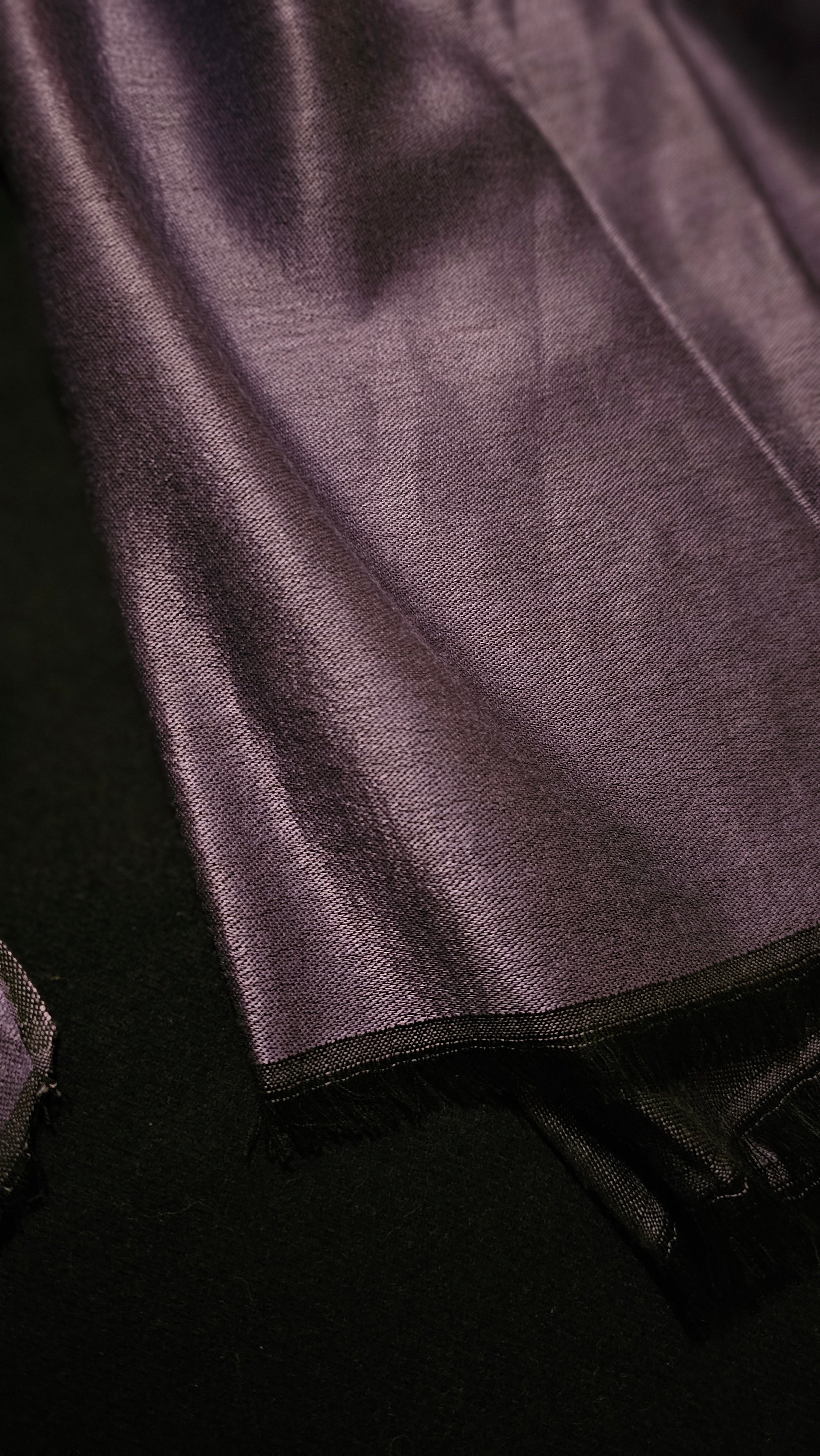 Purple & Black Two-Tone Pashmina