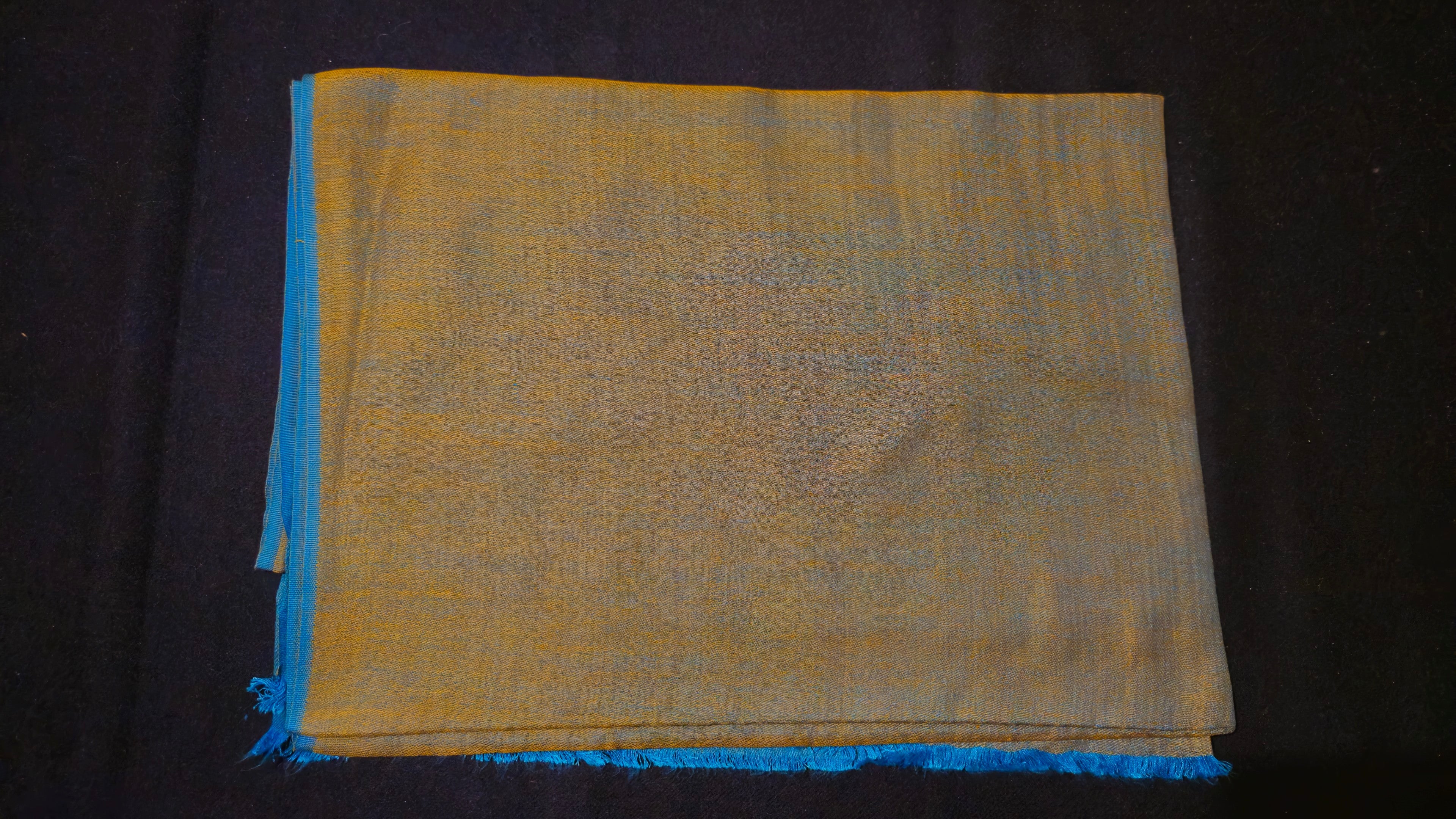 Gold & Azure Two-Tone Pashmina